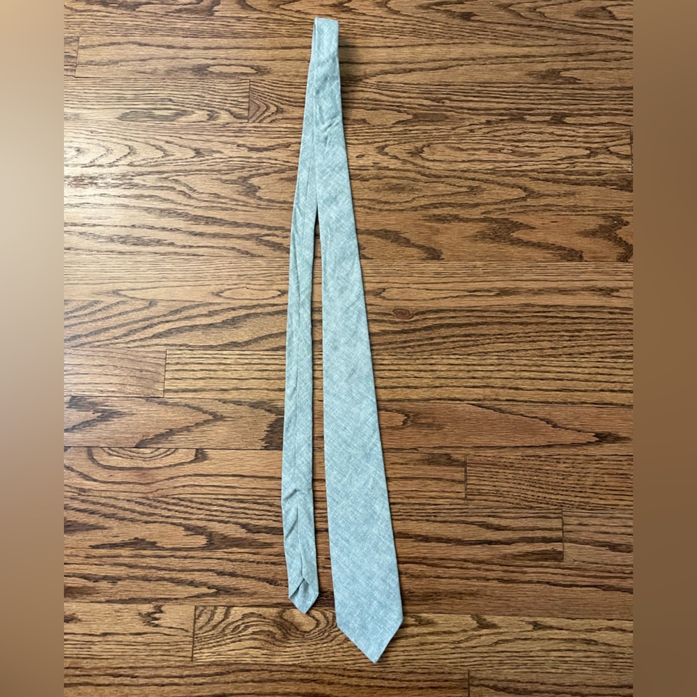 Elegant Light Green Men's Tie